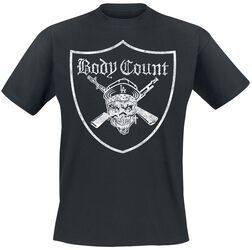 Gunner Pirate Shield, Body Count, T-Shirt Manches courtes