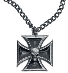 Croix Chevalier Noir, Alchemy Gothic, Collier