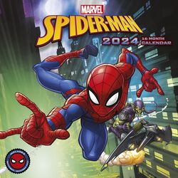 2024 wall calendar, Spider-Man, Calendrier mural