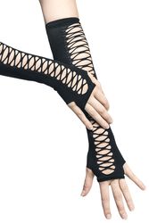 Lace-up sleeve glove, Pamela Mann, Mitaines montantes