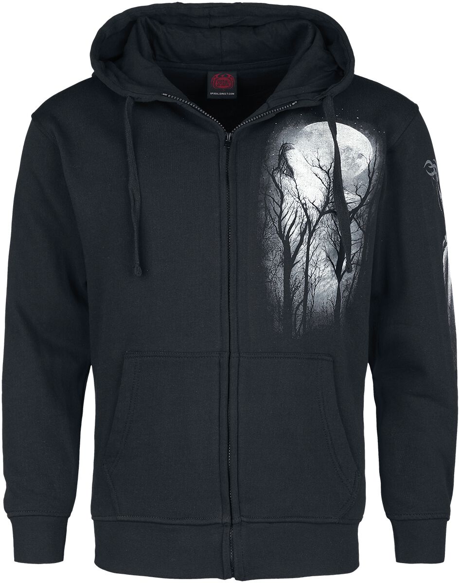 Spiral - VALIANT Sweat à Capuche - Noir - Attitude France