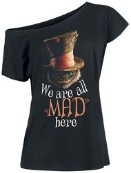 We Are All Mad Here, Alice Au Pays Des Merveilles, T-Shirt Manches courtes
