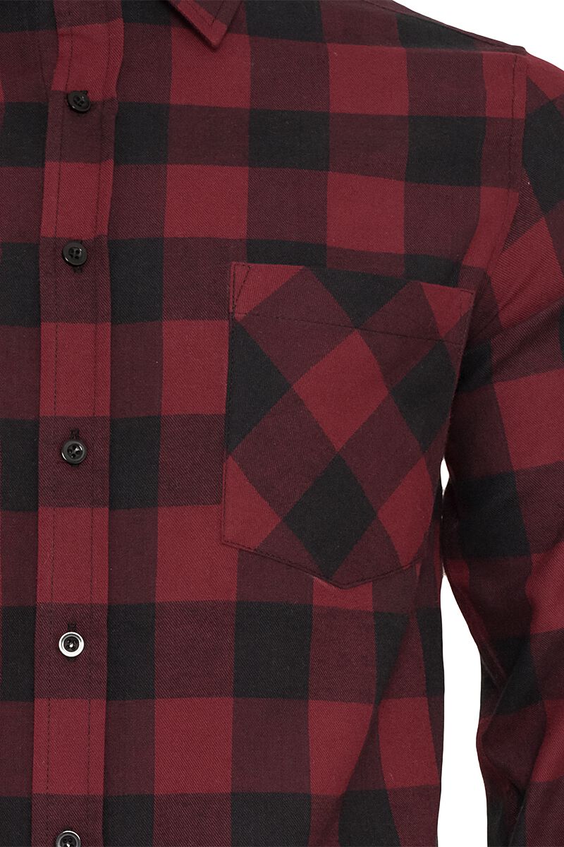 Chemise Oxford pour femme en coton à carreaux rouge H&M des années 90. chemise grunge en flanelle - moyen - France
