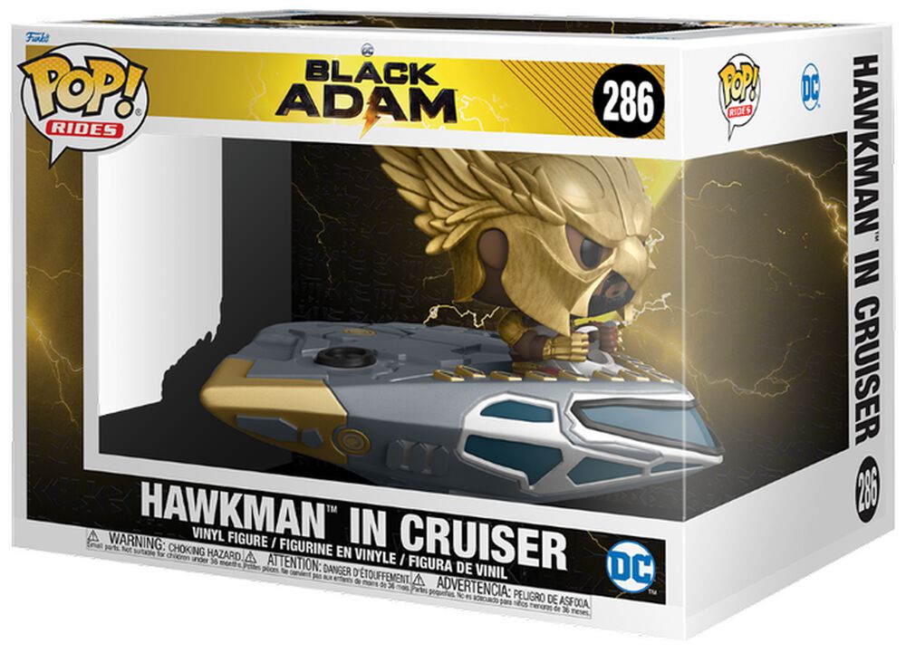 Hawkman in cruiser (Pop! Ride Super Deluxe) vinyl figurine no. 286