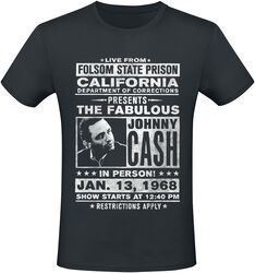 1968, Johnny Cash, T-Shirt Manches courtes