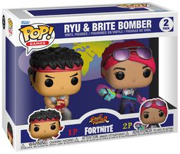 Ryu and Brite Bomber - Set of 2 figurines, Fortnite, Funko Pop!