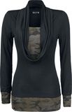 Wide Collar, Black Premium by EMP, T-shirt manches longues