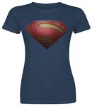 Man Of Steel - Logo Textur, Superman, T-Shirt Manches courtes