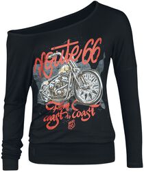 Rock Rebel X Route 66 - Longsleeve, Rock Rebel by EMP, T-shirt manches longues