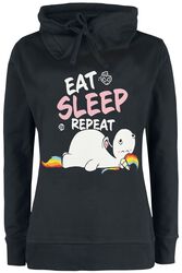 Eat, Sleep. Repeat., Chubby Unicorn, Sweat-shirt