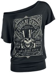 Étiquette Paradise City, Guns N' Roses, T-Shirt Manches courtes