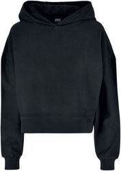 Ladies’ oversized short rib hoodie, Urban Classics, Sweat-shirt à capuche