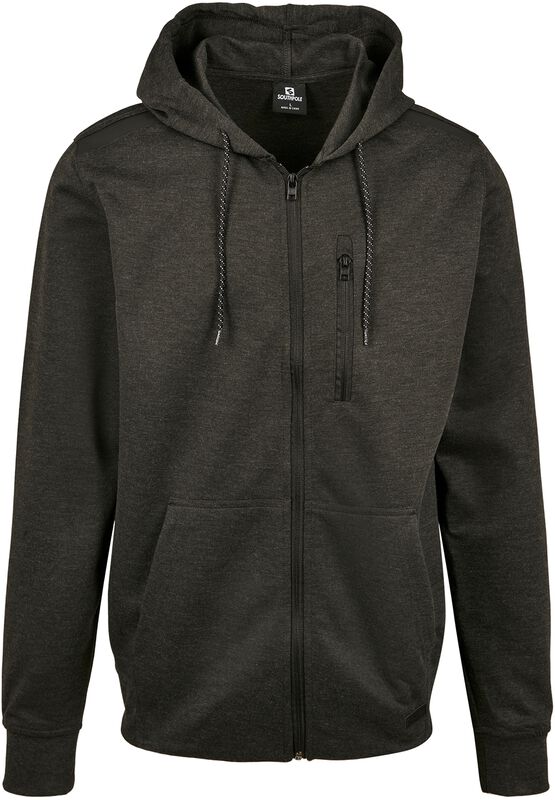 Taped tech fleece full-zip hoodie