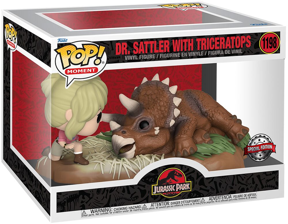 Dr. Sattler with triceratops (POP! Moment) vinyl figure 1198