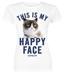 Happy Face, Grumpy Cat, T-Shirt Manches courtes