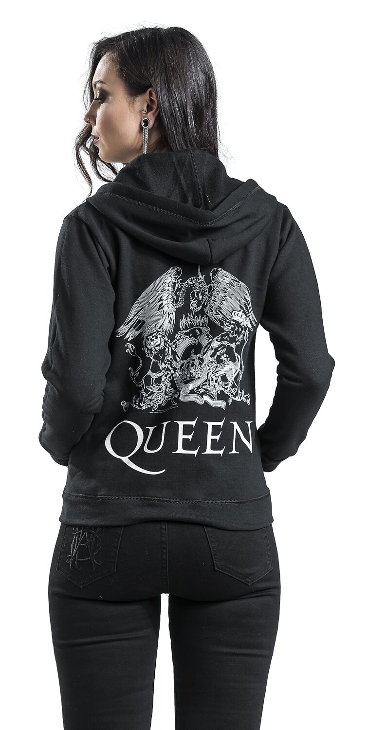 Blason Vintage Queen Sweatshirt zippé à capuche EMP