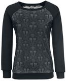 Skull Lace Sweater, Black Premium by EMP, Sweat-shirt