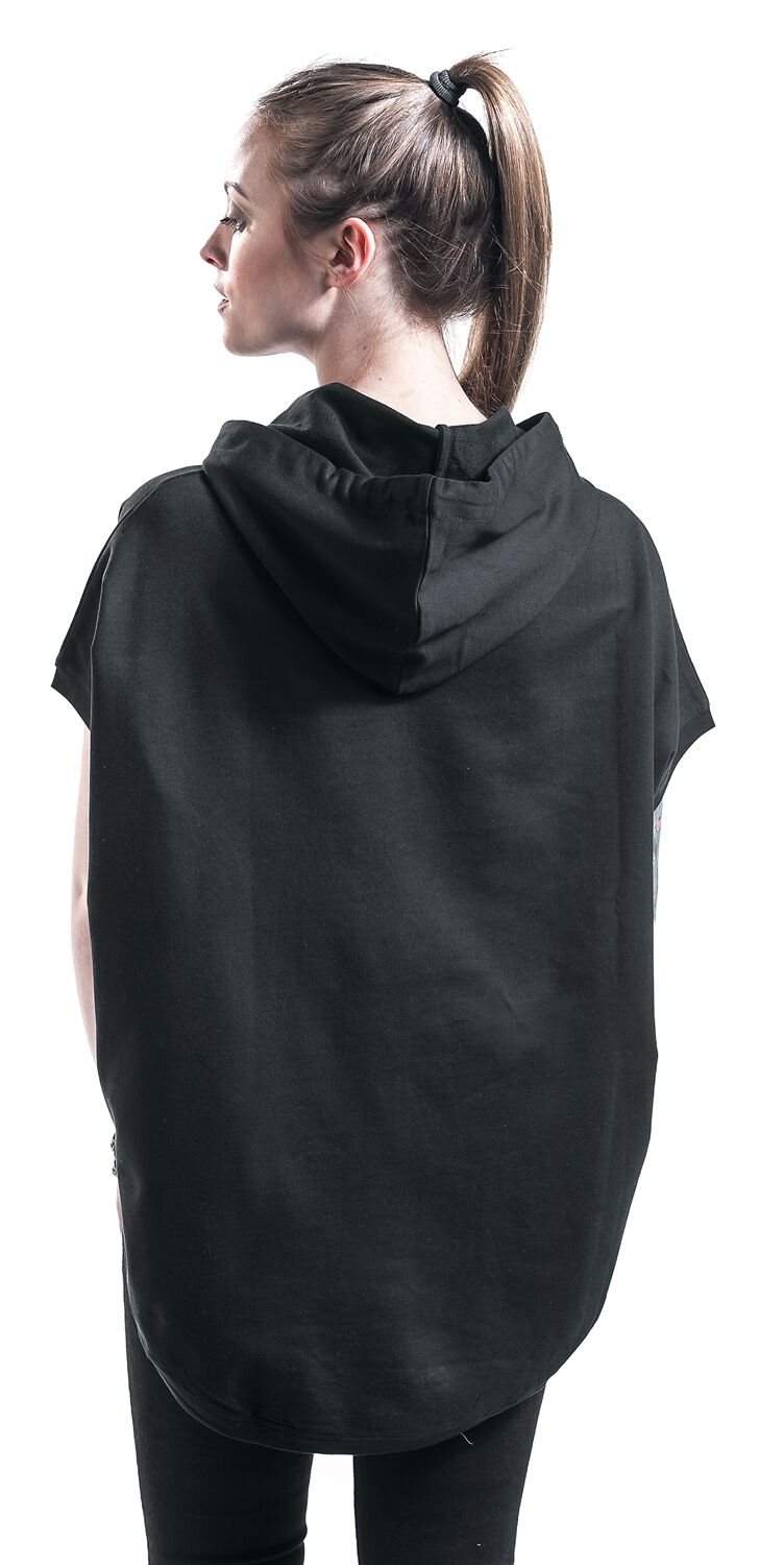 Ladies Sleeveless Terry Hoodie Urban Classics TShirt Manches courtes