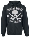 Pirate Logo, Metal Blade, Sweat-shirt zippé à capuche