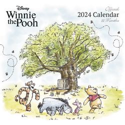2024 wall calendar, Winnie L'Ourson, Calendrier mural