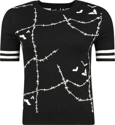 Stitches top, Hell Bunny, T-Shirt Manches courtes
