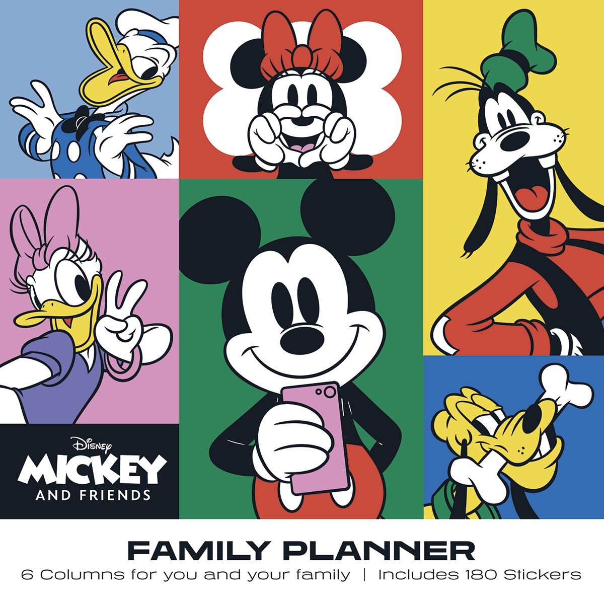 Mickey & ses Amis - Calendrier Familial 2024, Mickey & Minnie Mouse  Calendrier mural