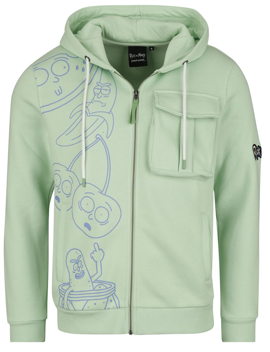Fruity Rick Morty Sweat-shirt zippé à capuche EMP