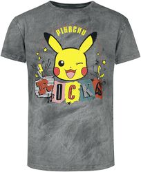 Pikachu - Rocks, Pokémon, T-Shirt Manches courtes