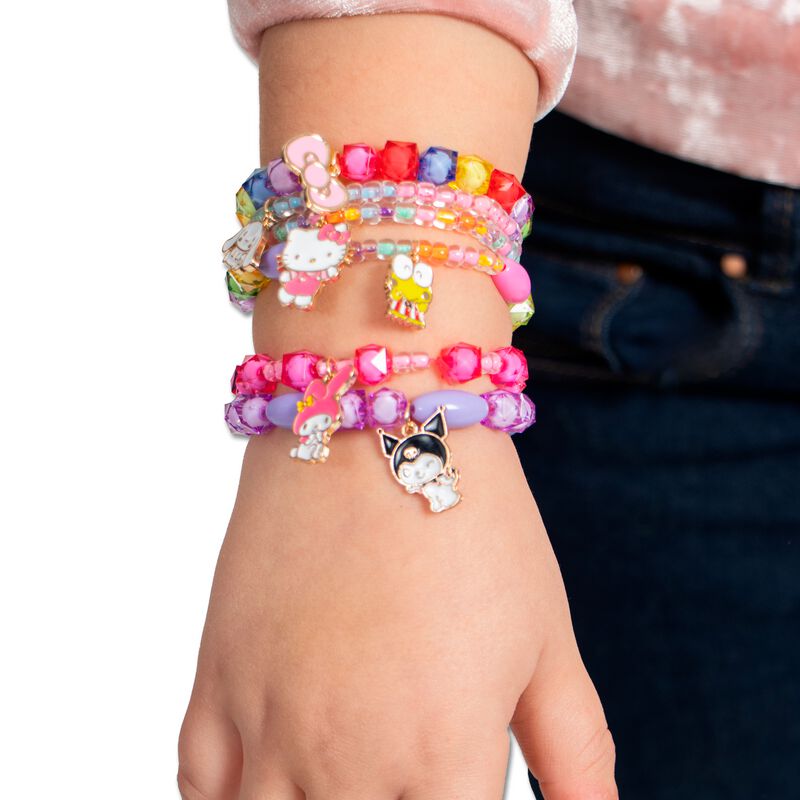 Sanrio Hello Kitty perles Bracelets bracelet cannelle Kuromi accessoires Hello Kitty choses bracelet doux Y2K Kawaii mélodie cadeaux  26