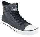 Zip Sneaker, Black Premium by EMP, Baskets hautes