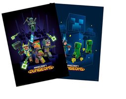 Posters Chibi - Lot de 2, Minecraft, Poster