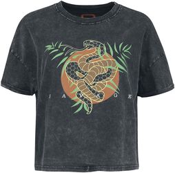 T-shirt imprimé serpent & brodé, RED by EMP, T-Shirt Manches courtes