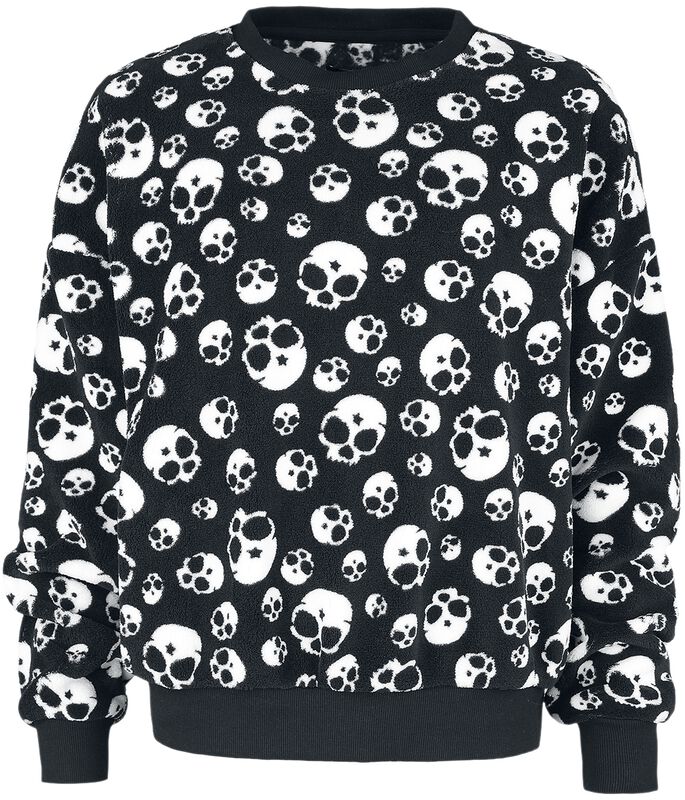 Jumper with all-over skull print