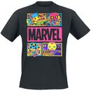 Marvel - Black Light - Panels, Marvel, T-Shirt Manches courtes