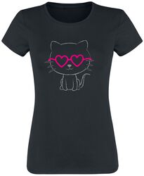 Cat love, Tierisch, T-Shirt Manches courtes