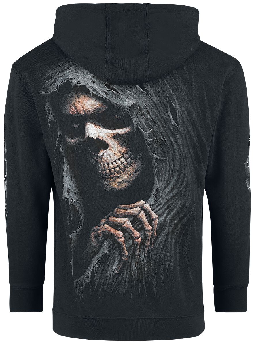 Sweat à Capuche Crâne Death Stare - 100% Coton - Coupe Standard - Noir