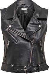 Onlvera Faux Leather Waistcoat, Only, Veste