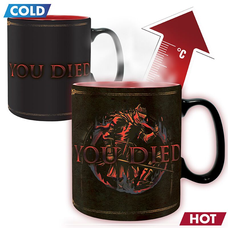 You Died - Mug with thermal effect