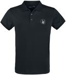 Polo Noir Avec Broderie, Collection Premium EMP, T-Shirt Manches courtes
