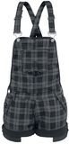 Short Checked Dungarees, Rock Rebel by EMP, Salopette