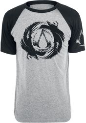 Valhalla - Logo & Corbeau, Assassin's Creed, T-Shirt Manches courtes