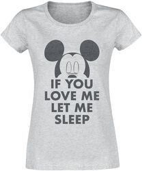 Let Me Sleep, Mickey Mouse, T-Shirt Manches courtes