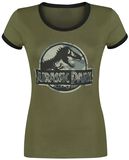 Logo Camouflage, Jurassic Park, T-Shirt Manches courtes
