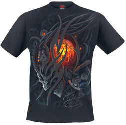 Crâne Steampunk, Spiral, T-Shirt Manches courtes