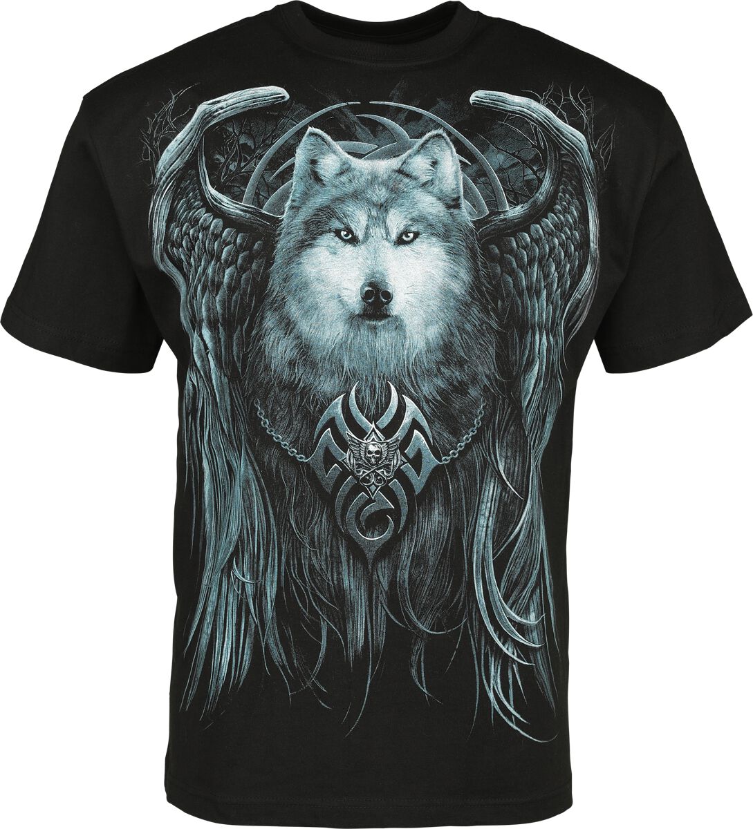 Wolf Spirit Spiral T-Shirt Manches courtes EMP