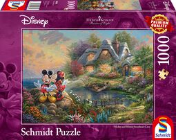 Thomas Kinkade Studios - Mickey & Minnie Amoureux, Mickey Mouse, Puzzle