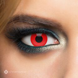Chromaview Red Vampire Daily Disposable Contact Lenses, Chromaview, Lentille de contact décorative