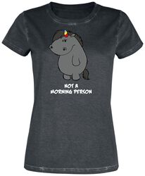 Licorne Grincheuse - Not A Morning Person, Chubby Unicorn, T-Shirt Manches courtes