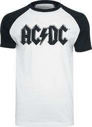 Logo Noir, AC/DC, T-Shirt Manches courtes