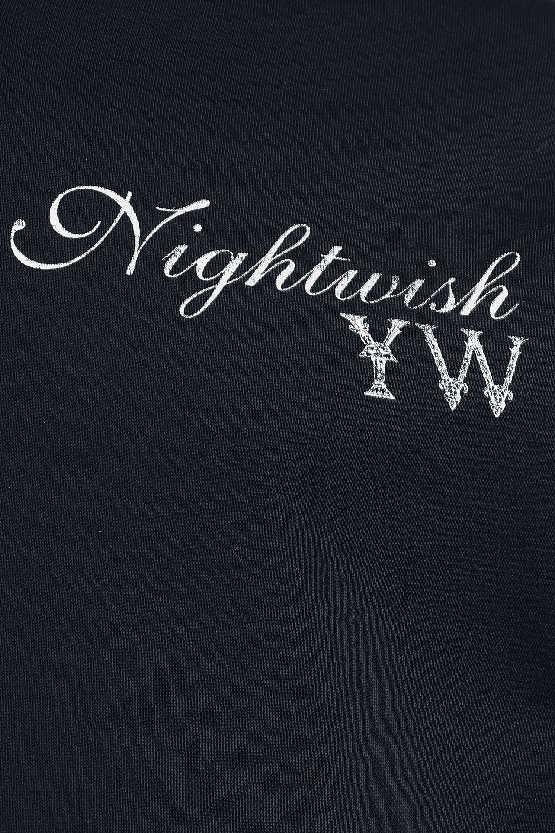 Sweat à Capuche Nightwish - Logo Brillant Officiel - Coupe Classique, 241 G - Produit Officiel Du Groupe